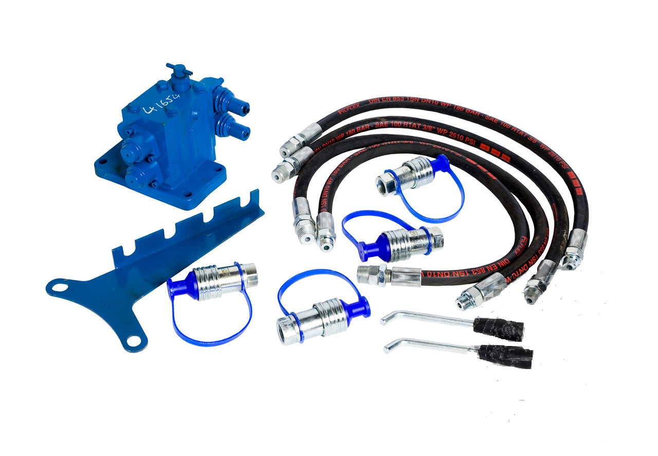 Kit distributeur 2 doubles effets 4 flexibles montage Ford